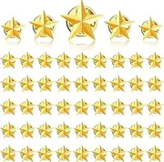 [Droutti] Star Badge Lapel Pin 4th of July Memorial Day Veterans Day Party Silver or Gold Star Badge Lapel Pin Independence Day Costume Decorations