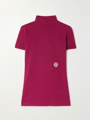 [LUKHANYO MDINGI] LUKHANYO MDINGI - + The Vanguard Appliquéd Cotton-jersey T-shirt - Burgundy - small small Burgundy