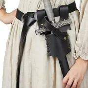 Cosplay Sheath | Adjustable Vintage Cosplay Scabbard Adjustable,Scabbard Holder Frog Holder Leather Hanging Belt Scabbard Mounting Device for Multiple Roles
