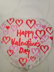 Valentine's Day Pink & Red Hearts Heart Shape 18" Foil Balloon (Non-Packaged)