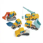 Tender Leaf Toys Wooden Construction Car Set