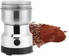 Electric Stainless Steel Coffee Bean Grinder Nut Spice Grinding Blender Silver