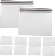 jojofuny 25pcs Self Sealing Mailing Envelopes Cardboard Document Mailers Tear Strip for Easy Opening for Post Offices Personal Use