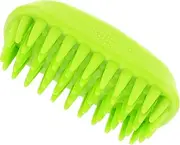Pet Bath Massage Brush Silicone Shampoo Brush for Dogs Cats Nonslip Handle Reduces Shedding Grooming Tool for Pet Bathing and Cleaning
