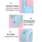 AU (Blue)USB Handheld Fan Mini Fan Portable Folding Fan Pocket Outdoor Small Fan