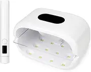 UV Light Kit for Resin, Two-Sided Fast Curing UV Resin Light + UV Lamp Flashlight, Adjustable Time, Large Portable and Collapsible UV Lamps