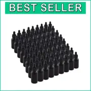 72 Pack - 1 oz UV Protection Black Frosted Glass Dropper Bottles - Super Value!
