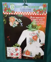 Daisy Kingdom No Sew Fabric Applique #6391 Snowdrop Wreath Christmas NIP