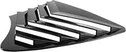 1Pair Car Side Window Louver Shutter Deflector Trim Cover Compatible For Nissan Infiniti Q50 2014-2022 Rear Air Vent Shade Scoop