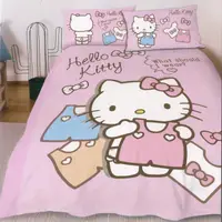 在飛比找PChome24h購物優惠-Hello Kitty 雙人四季被 5x6尺 (換裝時刻)