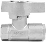 MTM Hydro Ball Valve for Pressure Washer Gun, High Pressure Power Washer Shut Off Valve Stainless Steel 3/8” Female NPT 5000 PSI