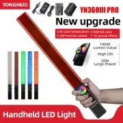YONGNUO YN360III PRO RGB LED Video Light Handheld Ice Stick 3200K 5600K Bi-color