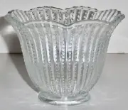 Ruffled Beaded Pearl Deco Glass Lamp Shade Replacement