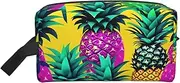 [FSCEV] Colorful Pineapple Storage Bag Toiletry Bag Travel Bag Cute Cosmetic Bag Makeup Accessories, White, One Size