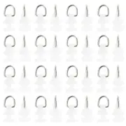 Curtain Track Gliders Rollers 100Pcs Drapery Curtain Track Hooks Slides Pulley