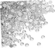 Beaupretty 1440Pcs Flatback Rhinestones Round Gems for Nail Art DIY Crafts Versatile Embellishment for Clothing Shoes Creative Projects Elegant Crystal Decor