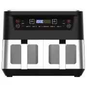 Kitchen Couture 10L 1700W Dual Draw Stainless Steel Air Fryer