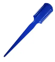 7" long ROYAL BLUE THININNG RAZOR COMB w/ pick end For horse mane tail grooming