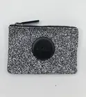 BNWT MIMCO TINY SPARKS POUCH SMALL WALLET WHITE BLACK LEATHER FREE EXPRESS