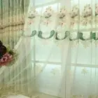 European Embroidery for Curtain Lace Tulle Voile Window Panel Drape Flower