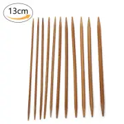 5 x Double Pointed Knitting Needles Carbonised Bamboo 13cm