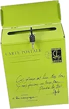 CRILSTYLEO Box Retro Tin Mailbox Mail Organizer Wall Mounted