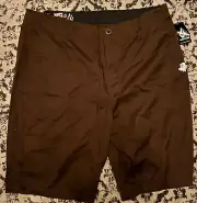 Volcom Fairmont Mens Chino Walkshorts Walk Shorts Brown New NWT 38 22"