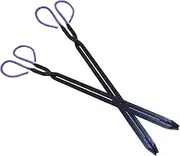 2pcs Fire Tongs Grills Cooling Cleaner Marshmallow Scraper Kitchen Charcoal Grilling Mat Sausage Barbecue Utensils 집게 Griddle Toaster Barbecue Tweezers Scrubber Stove Outdoor Iron