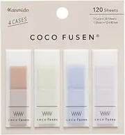 Kanmidou Fusen Kokofsen Color Moonlight M CF-1007 - Sticky Note - 120 Sheets (30 Sheets x 4 Colors) - Weather Resistant - Dispenser