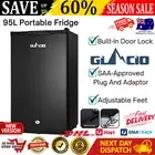 95L Portable Fridge Bar Freezer Cooler Upright 12/24V/240V Caravan Camping Black