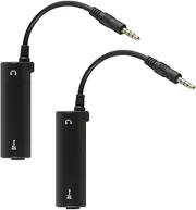 VOANZO 2pcs Black Guitar Effects Interface Compatible With Ios Guitar Effects Interface Converter Link Play Multimedia Guitar Anytime Anywhere Recording And Computer