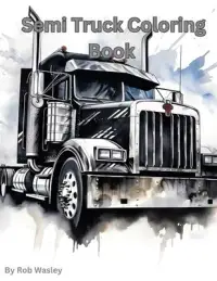 在飛比找博客來優惠-Semi Truck Coloring Book A Cre