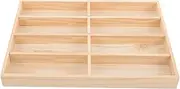 Luxshiny Wooden Sunglasses Organizer Tray Multi Compartment Eyewear Storage Display Case for Stylish Sunglass Storage and Protection for Home Decor and Easy Access to Your