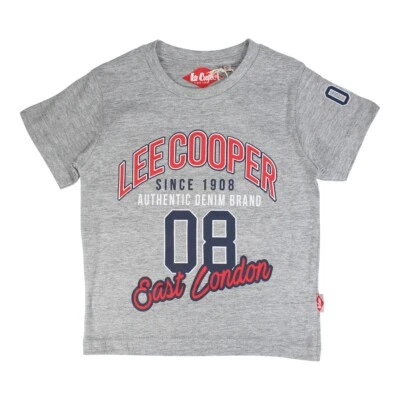 Shirt Boy Sleeves Courtes. Color Grey Lee Cooper No. 8 Of 4 ans-14 Years