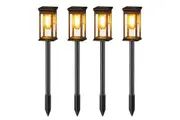 Solar Pathway Lights Waterproof 4 Pack Landscape Lights for Walkway Lawn Decor