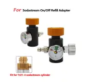 Cylinder Tank Refilling Adapter Fill Station On/Off Quick Chargin For Sodastream