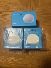 Alexa Echo Dot 5th Gen With 2 Echo Glow