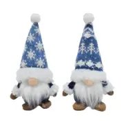 1 Pair Christmas Gnomes Dolls Figurines Dwarf Decoration for Holiday Gifting