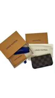 Brand New LOUIS VUITTON Damier Ebene Key Pouch Key Cles SOLD OUT EVERYWHERE