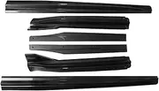 Car Extension Rocker Panel Guard Side Skirt Trim Cover Splitter Compatible for Tesla Model 3 2017 2018 2019 2020 2021 2022 2023(Carbon Fiber Look)