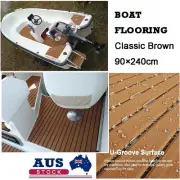 EVA Foam Boat Flooring Marine Faux Teak Decking Carpet ▷ Brown ▷ Self-Adhesive