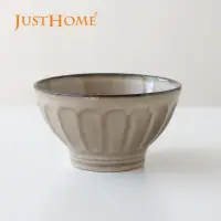 在飛比找momo購物網優惠-【Just Home】日式御井澤5.3吋陶瓷飯碗 優雅棕(飯