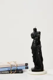White Grecian Figure Candle