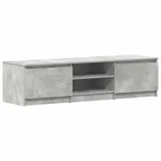 vidaXL TV Cabinet Concrete Grey Engineered Wood TV Stand Unit HiFi Cabinet