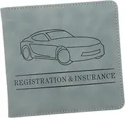 NUOBESTY Information Folder Id Holder Registration and Insurance Card Holder Car Registration Holder for Women Wallet for Men Car Organization Accessories Card Holder Men Case Mens Cars Pu