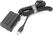 Type USB C to EN-EL15 Dummy Battery DC Power AC Adapter for Nikon D7000 D7100 D7200 D750 D800E D810A Z5 Z6 Z7 II Camera Charger