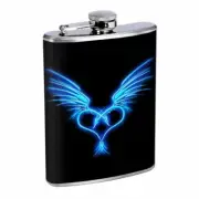 Tribal Heart Em1 Flask 8oz Stainless Steel Hip Drinking Whiskey