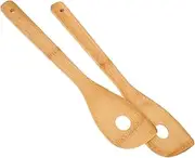MOLUCKFU 2pcs Egg Stirring Rod Portable Utensils Aqurium for Home Egg Puncher Bar Utensil Egg Risotto Jam Spoons Mixer Mixing Rod Wooden Stirring Spoons Bamboo re-usable