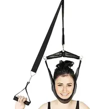 Portable Neck Stretcher - Adjustable Neck Traction Corrector | Over-the-Door Spine Stretching Kit for PainnRelief, Posture Support & Cervical Alignment for Men & Women