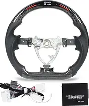 LED Shift Lights, Compatible with FJ Cruiser 2007‑2017, Carbon Fiber Steering Wheel Shift Light Red Stitching Replacement